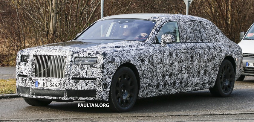 SPIED: Next generation Rolls-Royce Phantom on test, uses new aluminium space-frame platform 434978