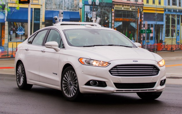 Ford is accelerating testing of its Fusion Hybrid Research Vehicle as the first automaker to test a fully autonomous vehicle at Mcity, the world’s first full-scale simulated urban environment at University of Michigan.