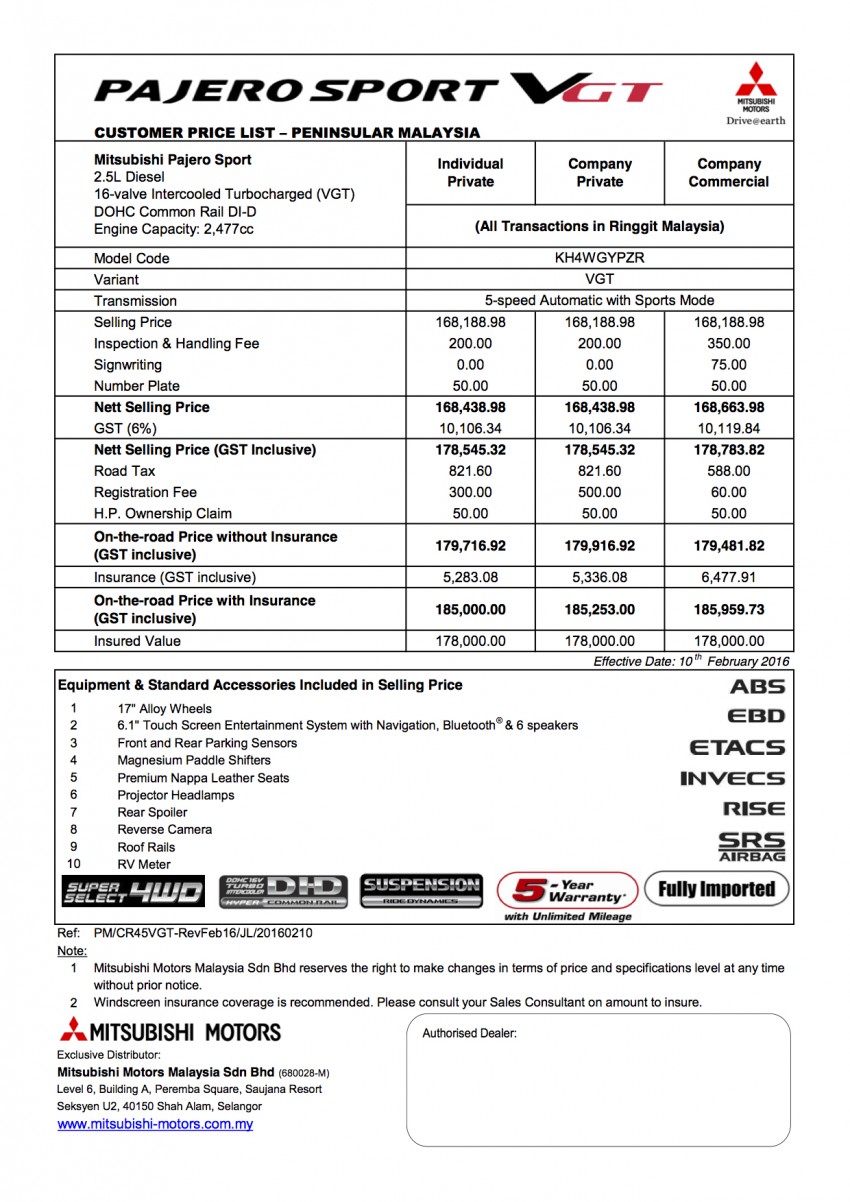 Mitsubishi Malaysia increases prices by up to RM8.5k 445458