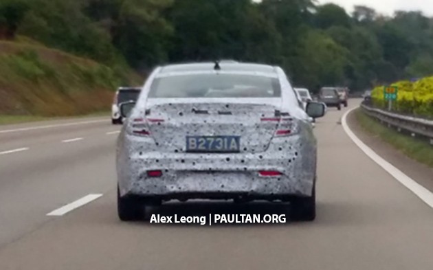 2016 Proton Perdana rear spyshot