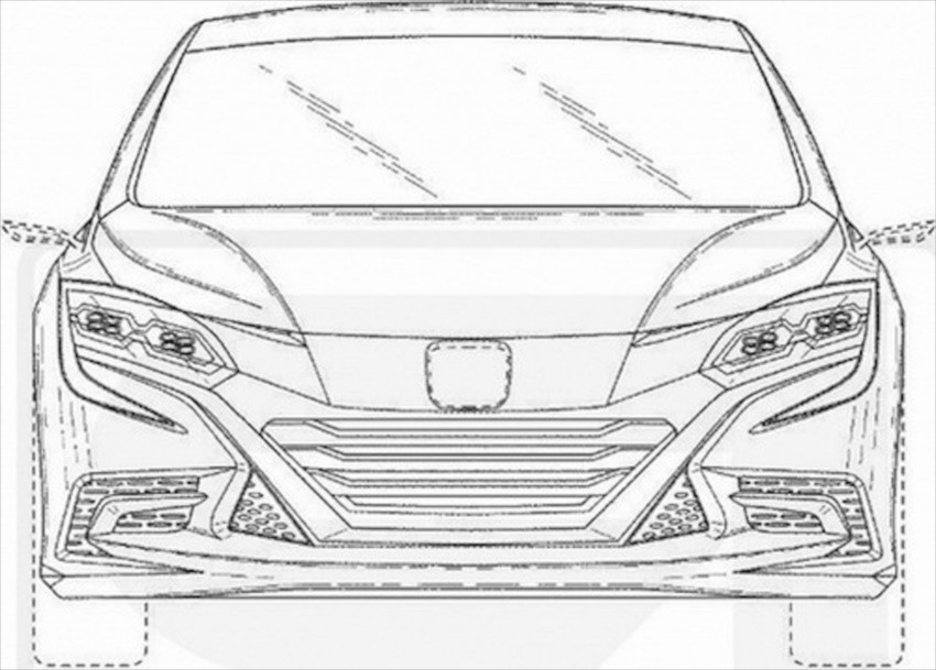 New Honda patent drawings leak – China-only Civic? 447862