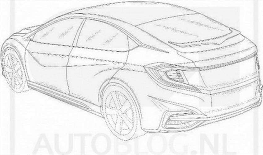 New Honda patent drawings leak – China-only Civic? 447863