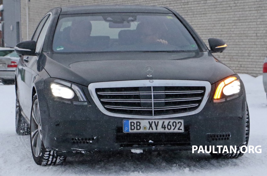 SPIED: W222 Mercedes-Benz S-Class facelift interior – centre touchpad to replace COMAND rotary knob? 440953