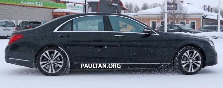 SPIED: W222 Mercedes-Benz S-Class facelift interior – centre touchpad to replace COMAND rotary knob? 440954