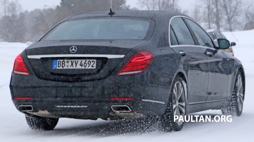 SPIED: W222 Mercedes-Benz S-Class facelift interior – centre touchpad to replace COMAND rotary knob? 440956