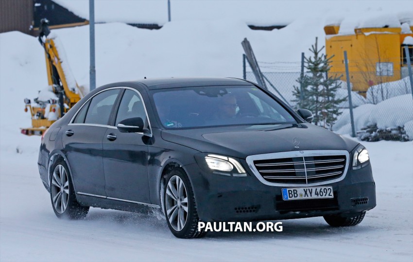 SPIED: W222 Mercedes-Benz S-Class facelift interior – centre touchpad to replace COMAND rotary knob? 440957