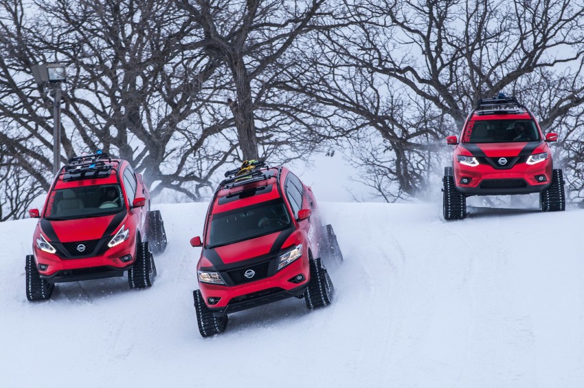 Nissan Winter Warrior concepts revealed for Chicago – Pathfinder, Murano and X-Trail toughened for snow 439238