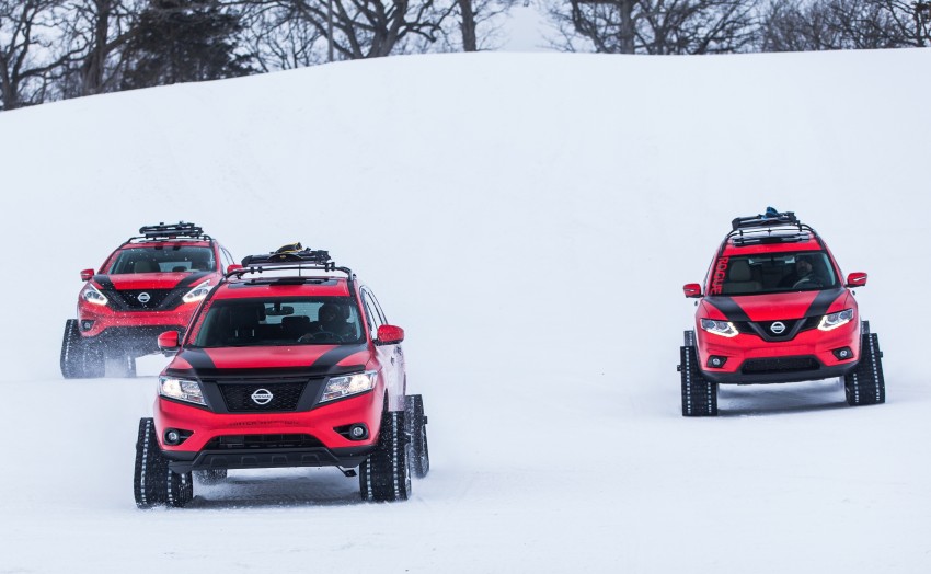 Nissan Winter Warrior concepts revealed for Chicago – Pathfinder, Murano and X-Trail toughened for snow 439239