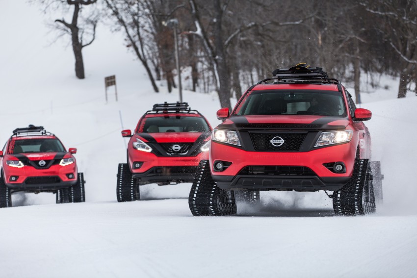 Nissan Winter Warrior concepts revealed for Chicago – Pathfinder, Murano and X-Trail toughened for snow 439240