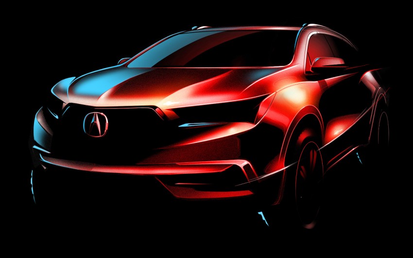 2017 Acura MDX teased, NY show debut next month 447786