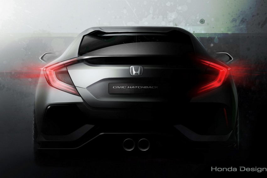 Honda Civic hatchback prototaip akan dipertontonkan di Geneva – miliki gabungan rekaan sedan dan coupe 439613