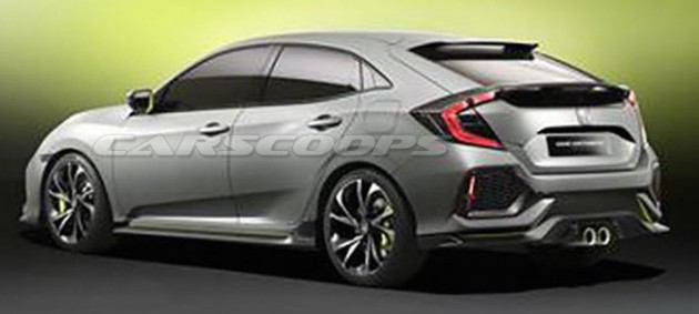 Honda Civic Hatchback Prototype leak 3