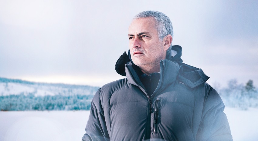 Jose Mourinho goes ice driving in a Jaguar F-Pace 439625
