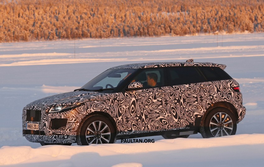 SPIED: Jaguar E-Pace test mule testing in the snow 441980