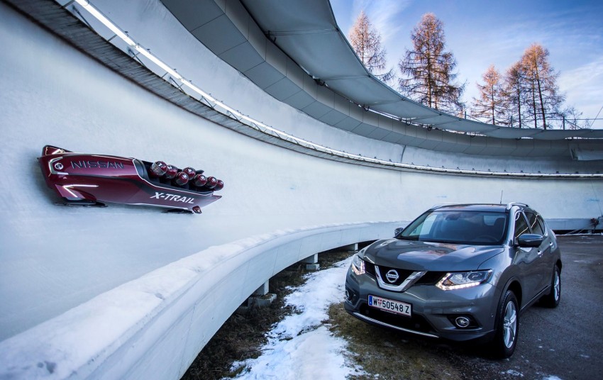 Nissan’s X-Trail bobsleigh is the world’s first 7-seater 437135