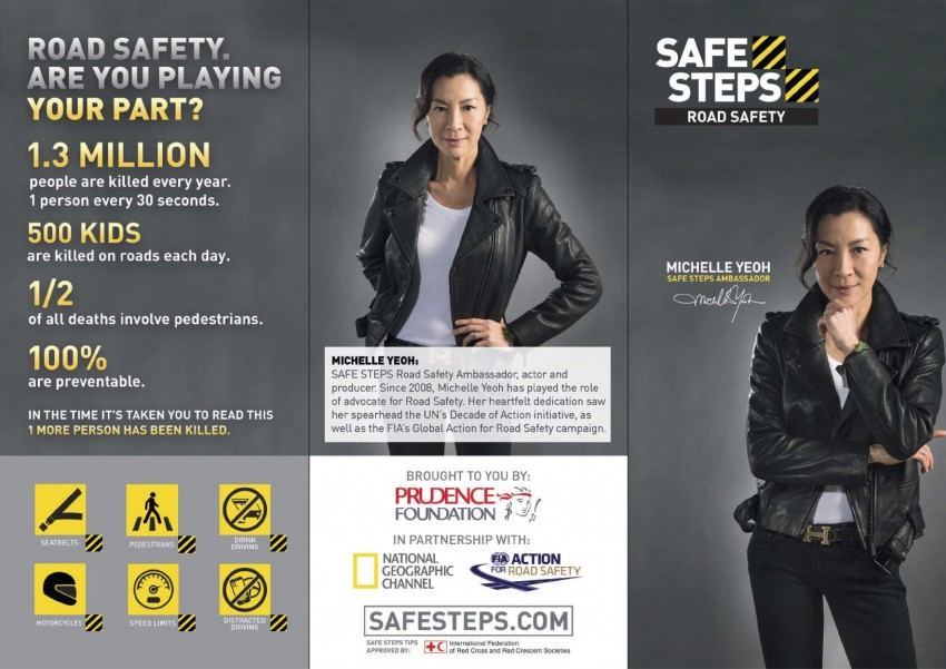 Michelle Yeoh launches Safe Steps Road Safety programme – team up with FIA, Nat Geo and Prudence 442022