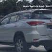 SPYSHOTS: 2016 Toyota Fortuner seen in Malaysia