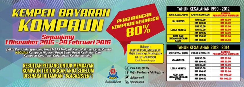 No extension for Pay-Traffic-Summons campaign – last chance to settle MBPJ fines at discounted rates 450195