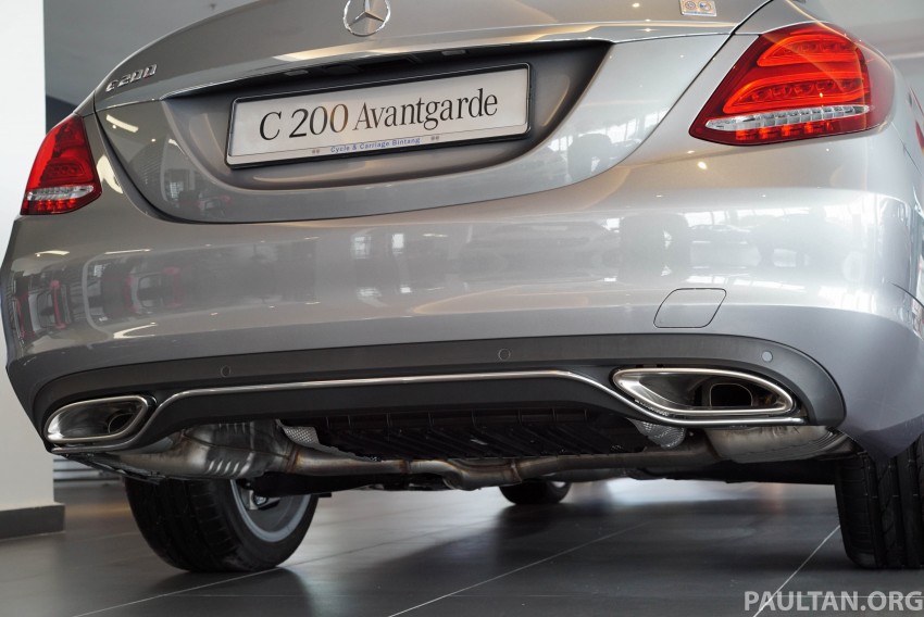 Mercedes-Benz C200 Avantgarde diperkemaskinikan – roda lebih besar, kurang krom, ekzos berkembar 437435