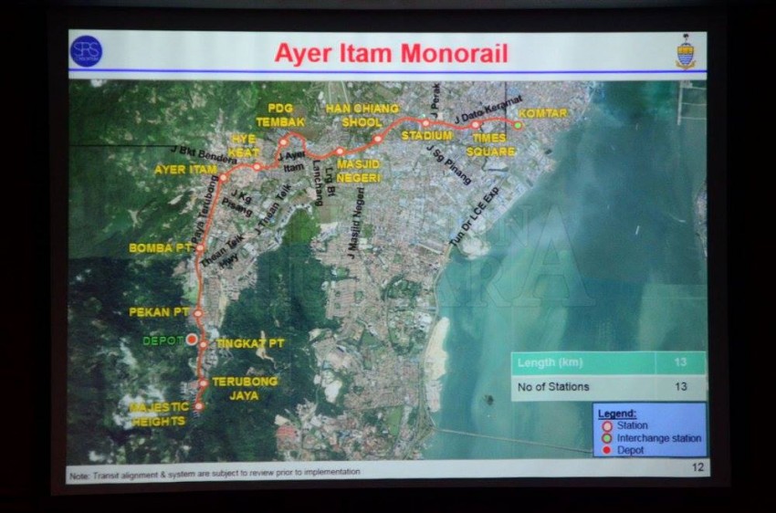Penang public transport plan revealed – LRT, BRT, monorail and trams to connect island to mainland 454985