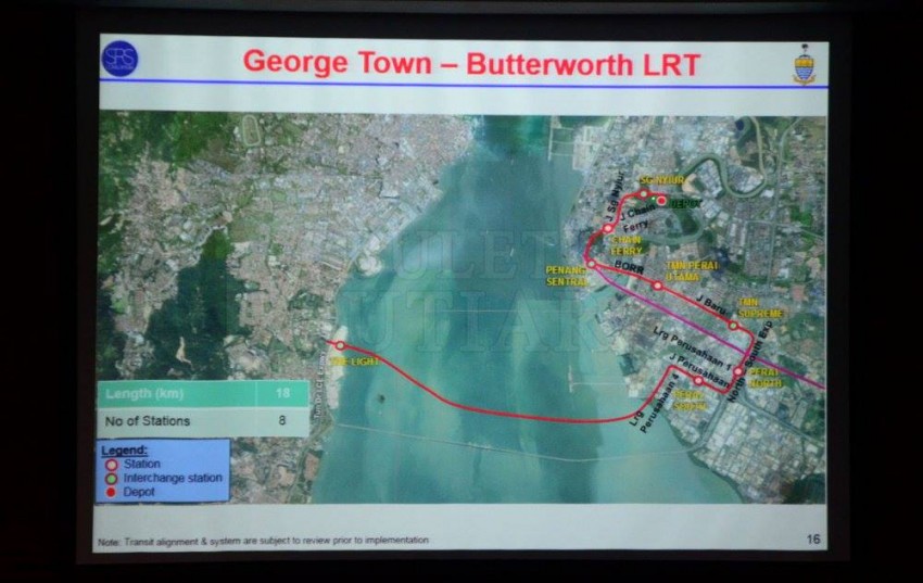 Penang public transport plan revealed – LRT, BRT, monorail and trams to connect island to mainland 454989