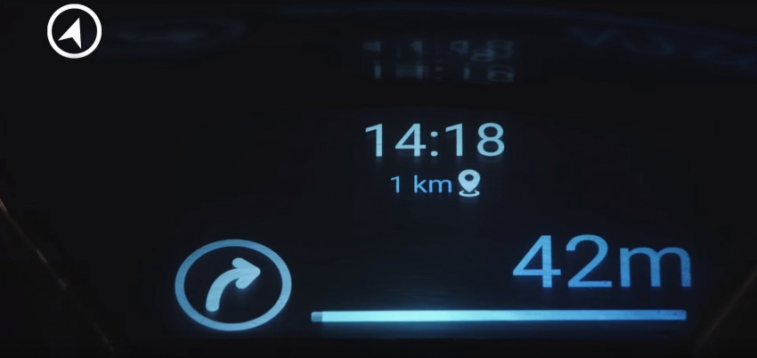 Samsung phone talks through your motorcycle screen 464865