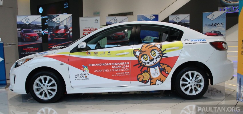 Bermaz taja Mazda 3 SkyActiv untuk Pertandingan Kemahiran ASEAN 2016, uji kemahiran anak muda 458924