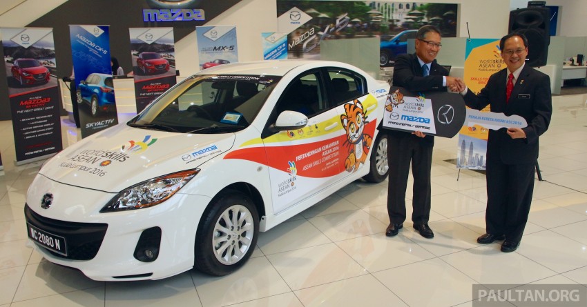 Bermaz taja Mazda 3 SkyActiv untuk Pertandingan Kemahiran ASEAN 2016, uji kemahiran anak muda 458922
