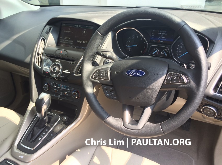 SPIED: Ford Focus facelift in Malaysian showroom – interior revealed, shows SYNC 2, Active Parking Assist 455080