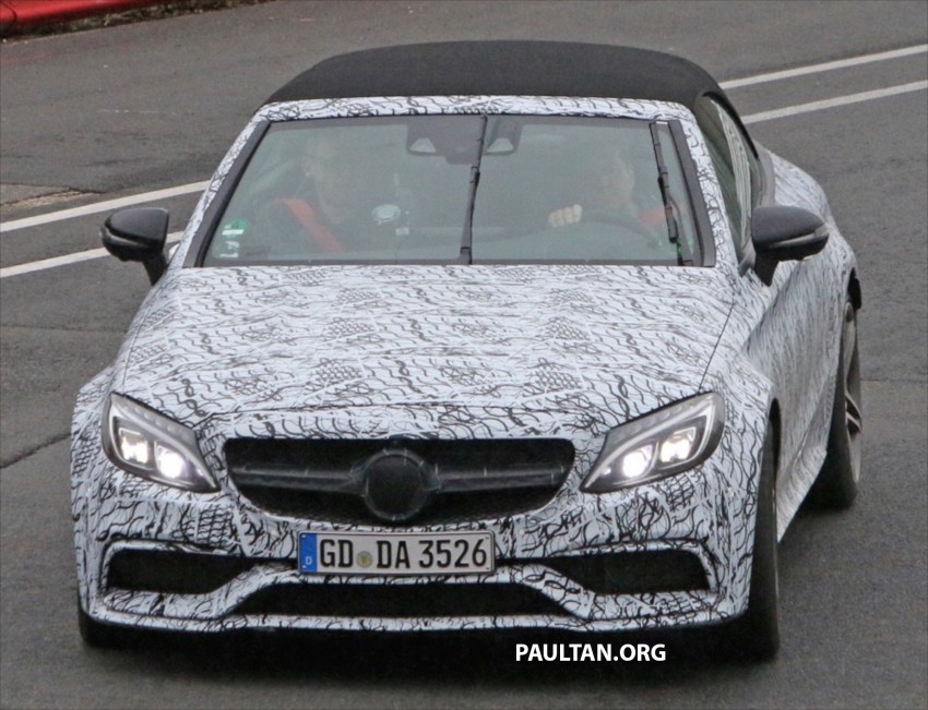 SPIED: Mercedes-AMG C63 Cabrio at the Green Hell 464574