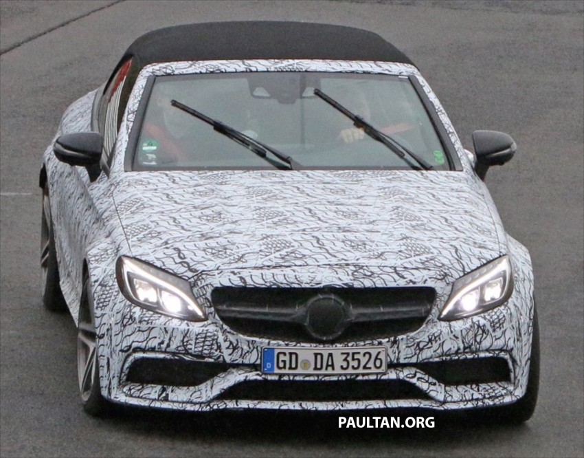 SPIED: Mercedes-AMG C63 Cabrio at the Green Hell 464575