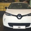 Renault Zoe electric vehicle now available in Malaysia from RM146k – 210 km range, 87 hp and 220 Nm