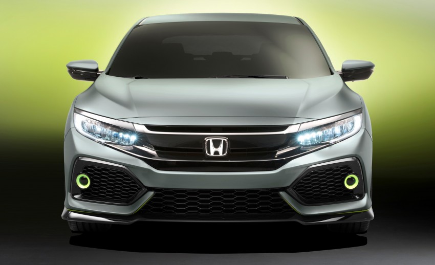 Honda Civic Hatchback Prototype goes live in Geneva; early 2017 launch for Europe, US market to follow 451513