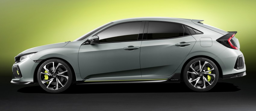 Honda Civic Hatchback Prototype goes live in Geneva; early 2017 launch for Europe, US market to follow 451509