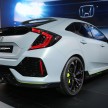 Honda Civic Hatchback Prototype goes live in Geneva; early 2017 launch for Europe, US market to follow