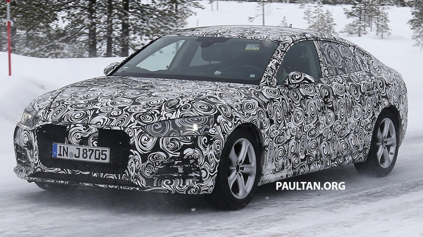 SPYSHOTS: 2017 Audi A5 Sportback caught in winter 460135