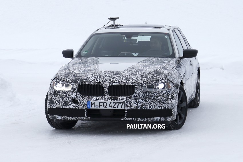SPIED: G31 BMW 5 Series Touring goes winter testing 456129