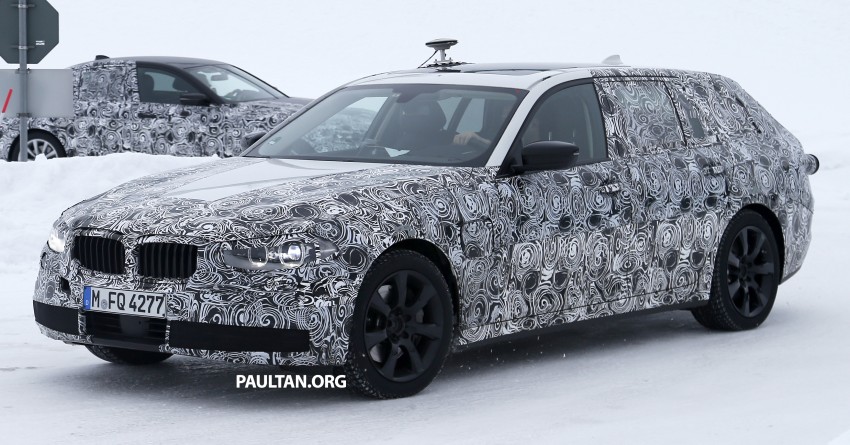 SPIED: G31 BMW 5 Series Touring goes winter testing 456126