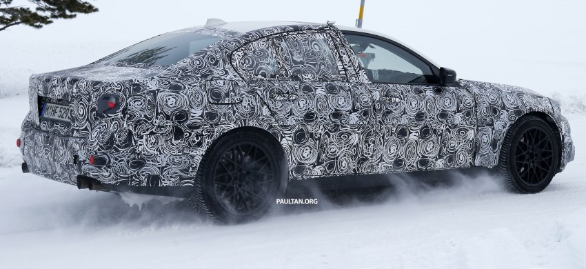 SPIED: F90 BMW M5 on ice – testing AWD traction? 455007
