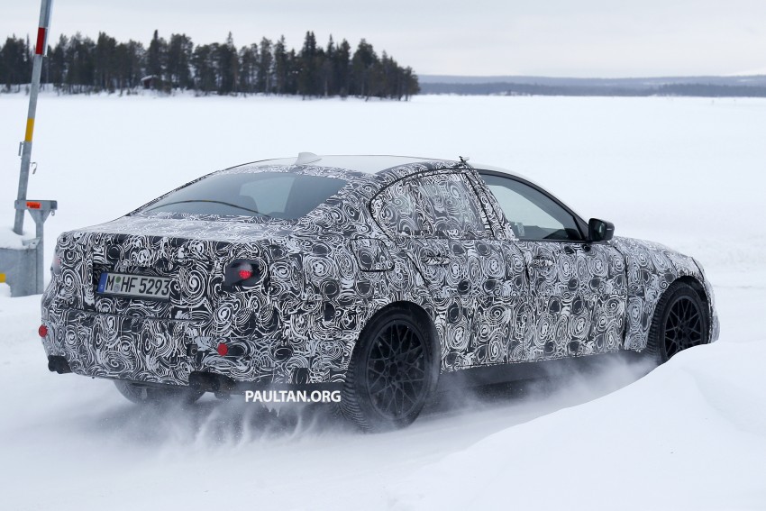 SPIED: F90 BMW M5 on ice – testing AWD traction? 455006