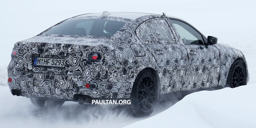 SPIED: F90 BMW M5 on ice – testing AWD traction? 455005