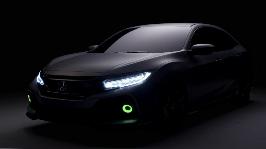 Honda Civic Hatchback Prototype goes live in Geneva; early 2017 launch for Europe, US market to follow 451727
