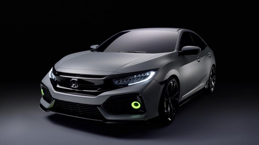 Honda Civic Hatchback Prototype goes live in Geneva; early 2017 launch for Europe, US market to follow 451730