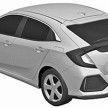 2017 Honda Civic Hatchback patent images revealed