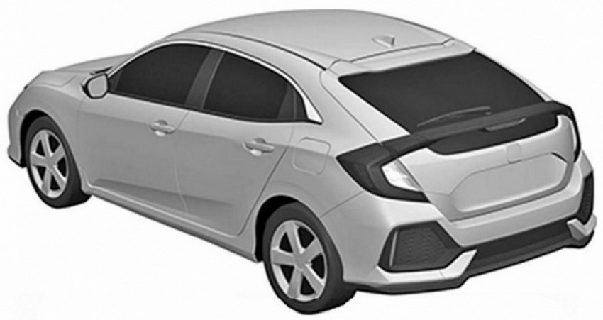 2017 Honda Civic Hatchback patent images revealed 461306