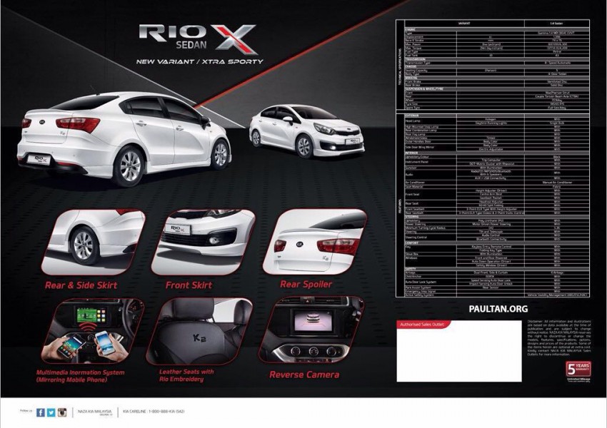 Kia Rio Sedan X open for booking – bodykit, RM78k 462810