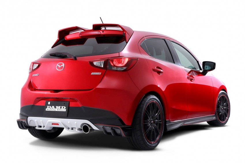Mazda 2 and CX-3 fitted with DAMD body kits in Japan 468232