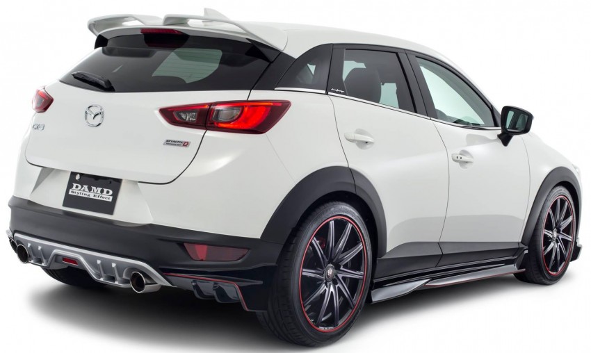 Mazda 2 and CX-3 fitted with DAMD body kits in Japan 468242