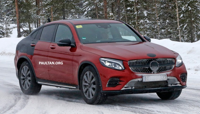 SPIED: Mercedes GLC Coupe, X4-rival almost naked 461068