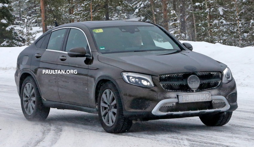 SPIED: Mercedes GLC Coupe, X4-rival almost naked 461071